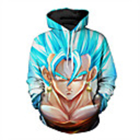 Inspired by Dragon Ball Saiyan Cosplay Costume Hoodie Terylene 3D Printing Hoodie For Men