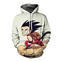 Inspired by Dragon Ball Son Goku Cosplay Costume Hoodie Terylene 3D Printing Hoodie For Men