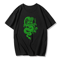 Inspired by dragon Cosplay Cosplay Costume T-shirt Polyester / Cotton Blend Print Harajuku Graphic Kawaii T-shirt For Women