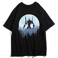 Inspired by EVA Cosplay Anime Cartoon Polyester / Cotton Blend Print Harajuku Graphic Kawaii T-shirt For Women