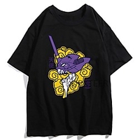 Inspired by EVA Cosplay Anime Cartoon Polyester / Cotton Blend Print Harajuku Graphic Kawaii T-shirt For Women