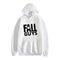 Inspired by Fall Guys Fall Guys Cosplay Costume Hoodie Polyester / Cotton Blend Letter Printing Hoodie For Men