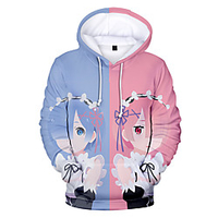 Inspired by Fate / Zero Cosplay Anime Cartoon 100% Polyester 3D Harajuku Graphic Kawaii Hoodie For Women