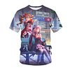 Inspired by Fate / Zero Cosplay Anime Cartoon 100% Polyester 3D Harajuku Graphic Kawaii T-shirt For Women