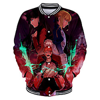 Inspired by Fate / Zero Saber Anime Cartoon Polyster Anime 3D Harajuku Graphic Outerwear For Men