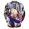 Inspired by Fate / Zero Saber Anime Cartoon Polyster Anime 3D Harajuku Graphic Outerwear For Men