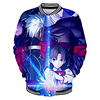 Inspired by Fate / Zero Saber Anime Cartoon Polyster Anime 3D Harajuku Graphic Outerwear For Men