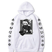 Inspired by Genshin Impact Klee Hoodie Anime 100% Polyester Anime Harajuku Graphic Kawaii Hoodie For Unisex / Couple
