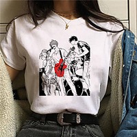 Inspired by given Cosplay Anime Cartoon Polyester / Cotton Blend Print Harajuku Graphic Kawaii T-shirt For Women