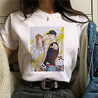 Inspired by given Cosplay Anime Cartoon Polyester / Cotton Blend Print Harajuku Graphic Kawaii T-shirt For Women