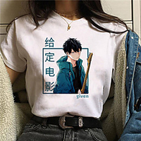 Inspired by given Cosplay Anime Cartoon Polyester / Cotton Blend Print Harajuku Graphic Kawaii T-shirt For Women