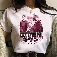 Inspired by given Cosplay Anime Cartoon Polyester / Cotton Blend Print Harajuku Graphic Kawaii T-shirt For Women