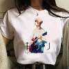 Inspired by given Cosplay Anime Cartoon Polyester / Cotton Blend Print Harajuku Graphic Kawaii T-shirt For Women