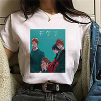 Inspired by given Cosplay Anime Cartoon Polyester / Cotton Blend Print Harajuku Graphic Kawaii T-shirt For Women