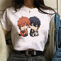 Inspired by given Cosplay Anime Cartoon Polyester / Cotton Blend Print Harajuku Graphic Kawaii T-shirt For Women