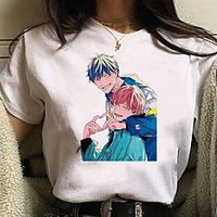 Inspired by given Cosplay Anime Cartoon Polyester / Cotton Blend Print Harajuku Graphic Kawaii T-shirt For Women