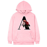Inspired by Gothic BlackLetter Cosplay Costume Hoodie Polyster Flower Printing Hoodie For Men
