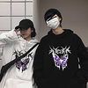 Inspired by Gothic Butterfly Costume Hoodie Polyester / Cotton Blend Cat Printing Hoodie For Men