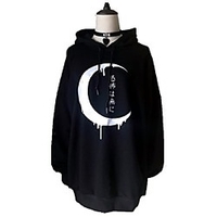 Inspired by Gothic Moon Costume Hoodie Polyester / Cotton Blend Printing Hoodie For Men
