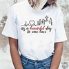 Inspired by Greys Anatomy Cosplay Anime Cartoon Polyester / Cotton Blend Print Harajuku Graphic Kawaii T-shirt For Women
