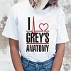 Inspired by Greys Anatomy Cosplay Anime Cartoon Polyester / Cotton Blend Print Harajuku Graphic Kawaii T-shirt For Women