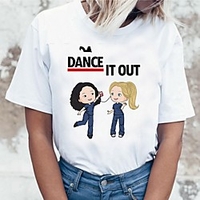 Inspired by Greys Anatomy Cosplay Anime Cartoon Polyester / Cotton Blend Print Harajuku Graphic Kawaii T-shirt For Women