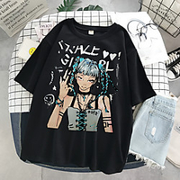 Inspired by Grunge Cosplay Cosplay Costume T-shirt 100% Polyester Print T-shirt For Women