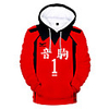 Inspired by Haikyuu Cosplay Cosplay Costume Hoodie Terylene Color Block Printing Hoodie For Men
