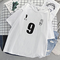 Inspired by Haikyuu Cosplay Cosplay Costume T-shirt Polyester / Cotton Blend Print Harajuku Graphic Kawaii T-shirt For Women