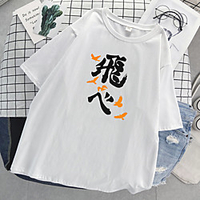 Inspired by Haikyuu Cosplay Cosplay Costume T-shirt Polyester / Cotton Blend Print T-shirt For Women