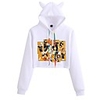 Inspired by Haikyuu Karasuno High Cosplay Costume Crop Top Hoodie Polyester / Cotton Blend Graphic Printing Crop Top For Men