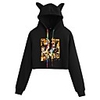 Inspired by Haikyuu Karasuno High Cosplay Costume Crop Top Hoodie Polyester / Cotton Blend Graphic Printing Crop Top For Men
