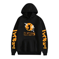 Inspired by Haikyuu Karasuno High Cosplay Costume Hoodie 100% Polyester Graphic Printing Harajuku Graphic Hoodie For Men