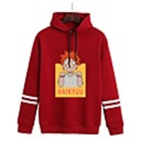 Inspired by Haikyuu Karasuno High Cosplay Costume Hoodie Polyester / Cotton Blend Graphic Printing Hoodie For Men