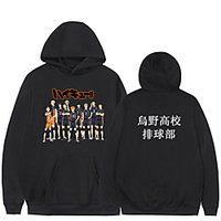 Inspired by Haikyuu Karasuno High Hoodie Polyester / Cotton Blend Graphic Prints Printing Hoodie For Men