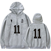 Inspired by Haikyuu Kei Tsukishima Hoodie Polyester / Cotton Blend Letter Number Printing Hoodie For Men