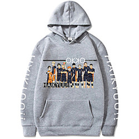 Inspired by Haikyuu Shoyo Hinata Hoodie Anime 100% Polyester Anime Harajuku Graphic Kawaii Hoodie For Men