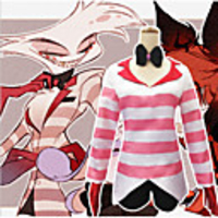 Inspired by Hazbin Hotel Yumeno Himiko Anime Cosplay Costumes Japanese Cosplay Suits Top Shorts For Men