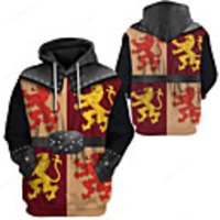 Inspired by Historical Figure Cosplay Cosplay Costume Hoodie Terylene 3D Printing Hoodie For Men