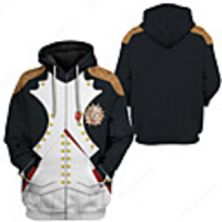 Inspired by Historical Figure Napoléon Bonaparte Cosplay Costume Hoodie Terylene 3D Printing Hoodie For Men