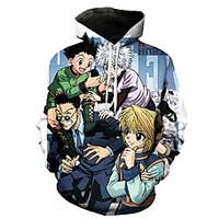 Inspired by Hunter X Hunter Cosplay Anime Cartoon 100% Polyester 3D Harajuku Graphic Kawaii Hoodie For Women