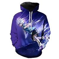 Inspired by Hunter X Hunter Cosplay Anime Cartoon 100% Polyester 3D Harajuku Graphic Kawaii Hoodie For Women
