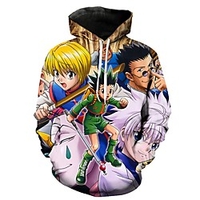 Inspired by Hunter X Hunter Cosplay Anime Cartoon 100% Polyester 3D Harajuku Graphic Kawaii Hoodie For Women