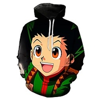 Inspired by Hunter X Hunter Cosplay Anime Cartoon 100% Polyester 3D Harajuku Graphic Kawaii Hoodie For Women