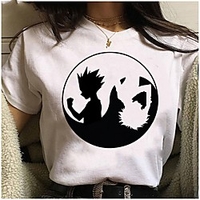 Inspired by Hunter X Hunter Cosplay Anime Cartoon Polyester / Cotton Blend Print Harajuku Graphic Kawaii T-shirt For Women