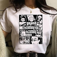 Inspired by Hunter X Hunter Cosplay Anime Cartoon Polyester / Cotton Blend Print Harajuku Graphic Kawaii T-shirt For Women