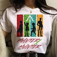 Inspired by Hunter X Hunter Cosplay Anime Cartoon Polyester / Cotton Blend Print Harajuku Graphic Kawaii T-shirt For Women