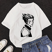 Inspired by Hunter X Hunter Cosplay Cosplay Costume T-shirt Polyester / Cotton Blend Print Harajuku Graphic Kawaii T-shirt For Women