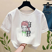 Inspired by Hunter X Hunter Cosplay Cosplay Costume T-shirt Polyester / Cotton Blend Print Harajuku Graphic Kawaii T-shirt For Women