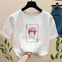 Inspired by Hunter X Hunter Cosplay Cosplay Costume T-shirt Polyester / Cotton Blend Print T-shirt For Women